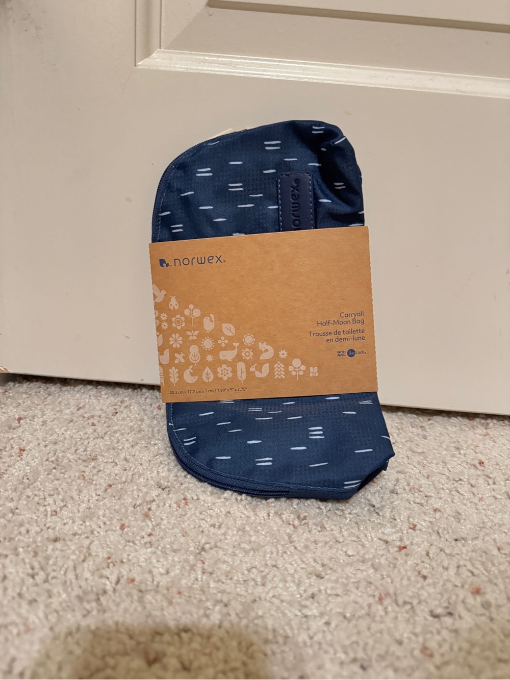 Norwex Carryall Half-Moon Bag